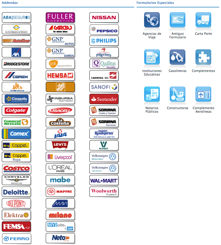 Addendas et formulaires spéciaux MYSuite